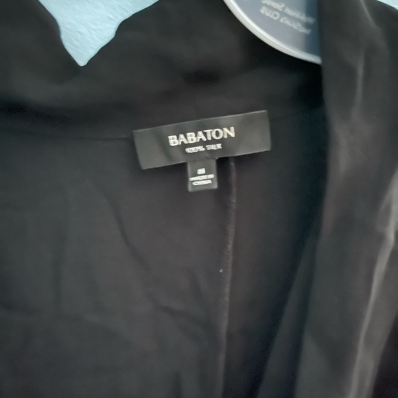Babaton 100% silk black blouse - Picture 2 of 5
